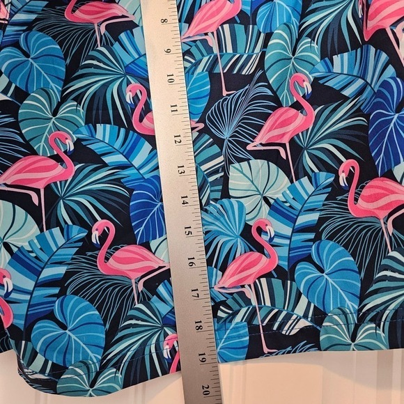 Member's Mark Men's Resort Swim Trunks XXL Blue Flamingo Swim Shorts UPF 50 - Picture 6 of 8